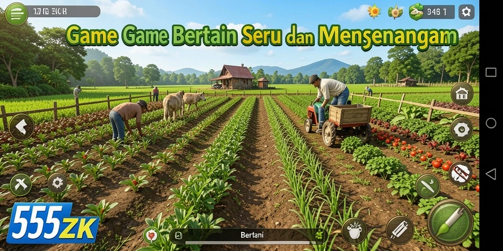 Tampilan antarmuka permainan 555ZK yang menarik dan interaktif.
