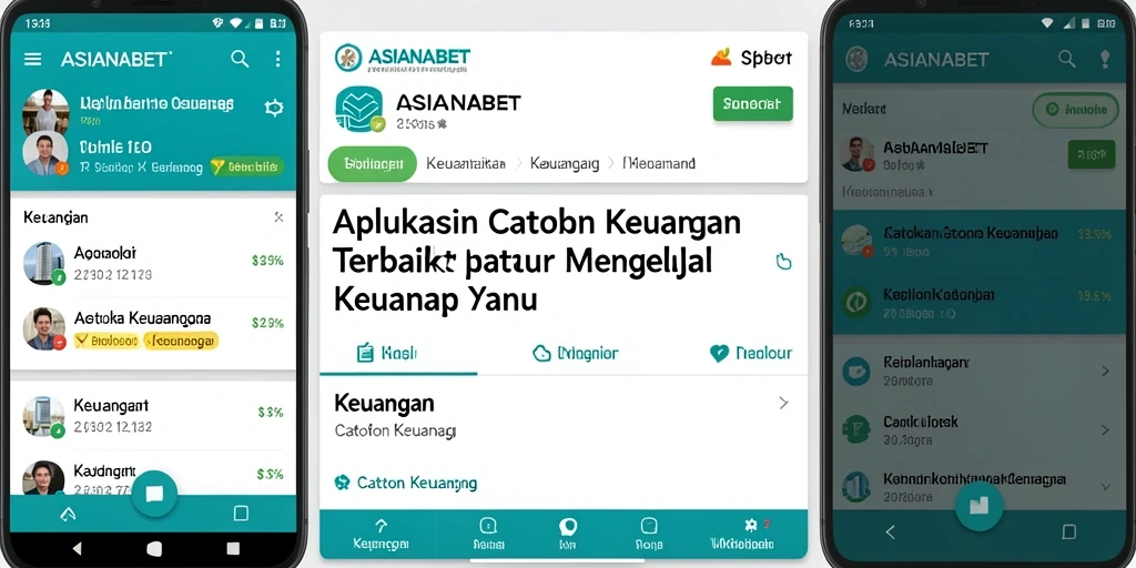 Tampilan antarmuka utama ASIANABET untuk Catatan Keuangan.