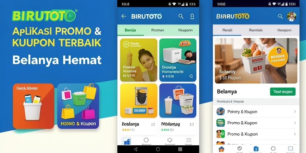 Tampilan antarmuka BIRUTOTO yang menarik dengan berbagai promo.