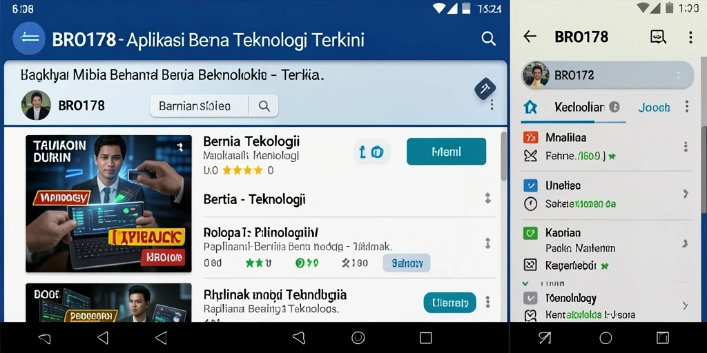 Antarmuka aplikasi BRO178 yang menarik dan informatif.