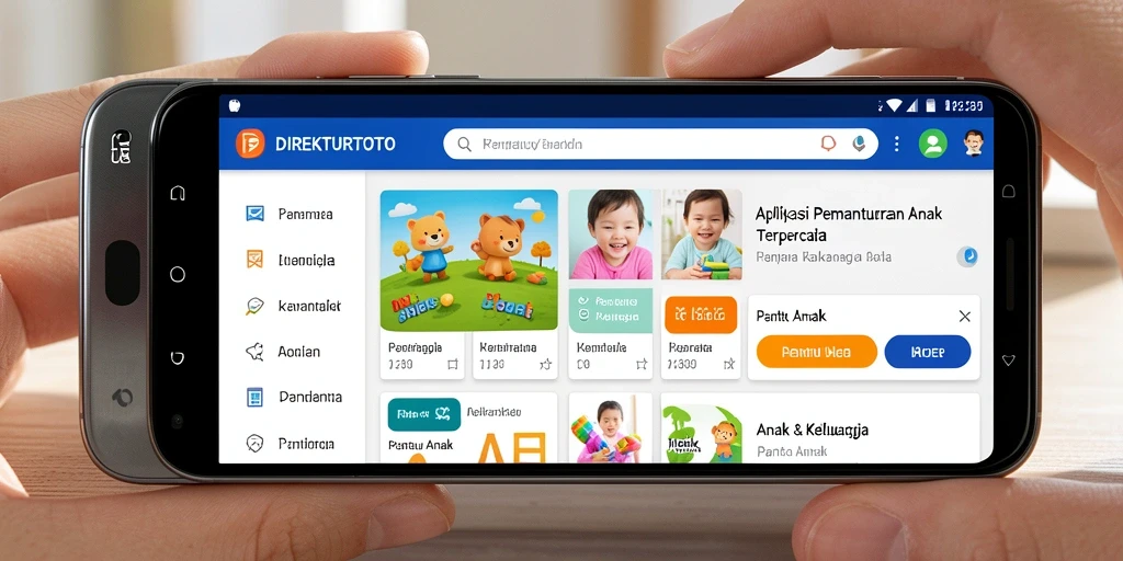 Screenshot antarmuka aplikasi Pantau Anak DIREKTURTOTO yang informatif.