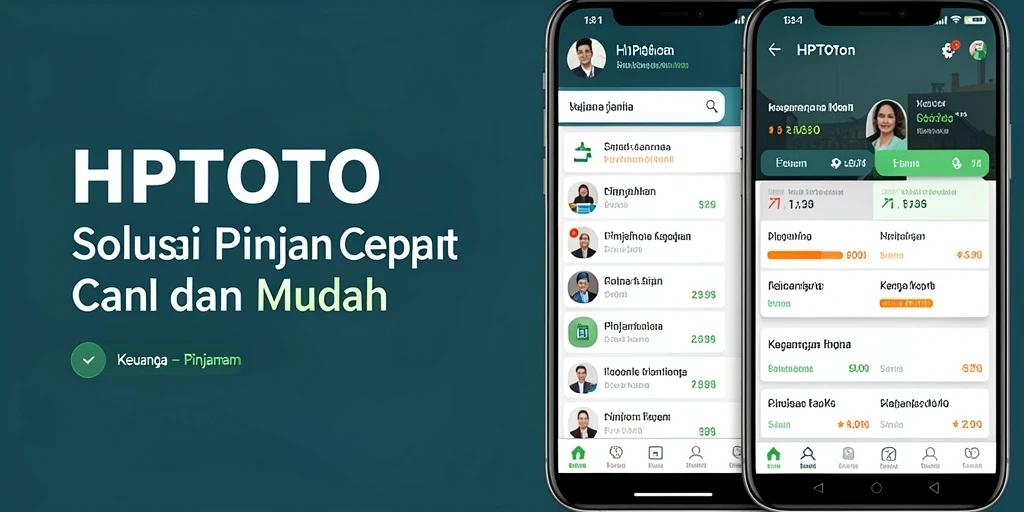 Tampilan antarmuka HPTOTO yang sederhana untuk pengajuan Pinjaman.